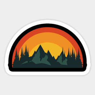 Life in the mountains Sticker